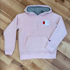 Champion Sherpa Hoodie. Kids size large